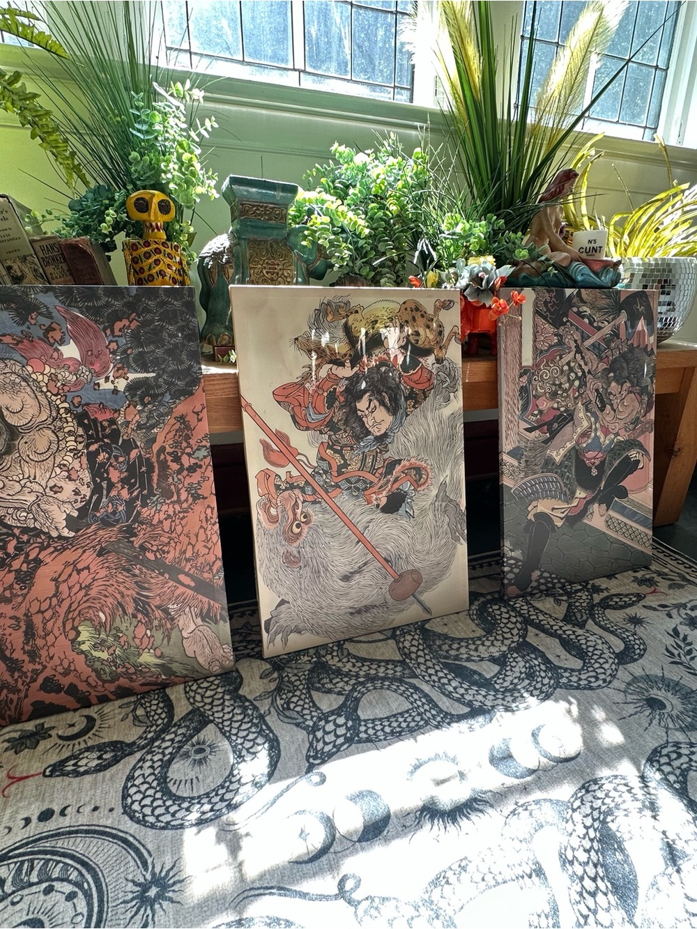 Japanese Mythology Canvas Wall Art - Multi-Color